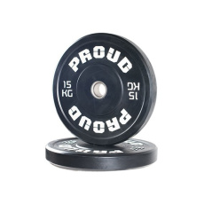 Olympijský kotúč PROUD TRAINING BUMPER PLATE BLACK 15 kg