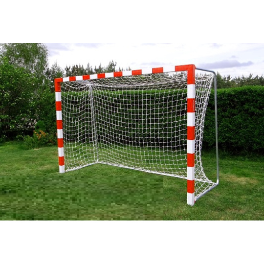 Sieť na hádzanú a futsal, 3 mm polypropylén, dvojfarebná, zeleno-čierna, bezuzlové Sieť na hádzanú a futsal, 3 mm polypropylén, dvojfarebná, zeleno-čierna, bezuzlové