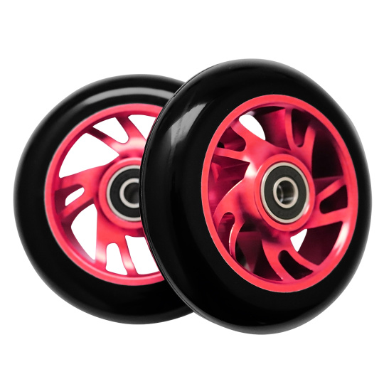 Kolieska ALU ABEC-9RS 100MM PU- červené- set 2 ks