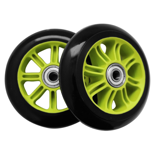 Kolieska PP ABEC-7 100MM PU- zelené- set 2 ks Kolieska PP ABEC-7 100MM PU- zelené- set 2 ks