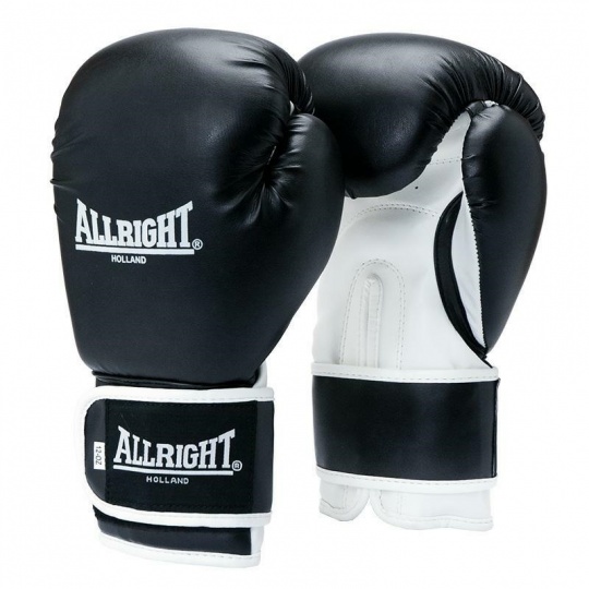 BOXERSKE RUKAVICE POWER GEL ALLRIGHT HOLLAND 12oz čierno-biele