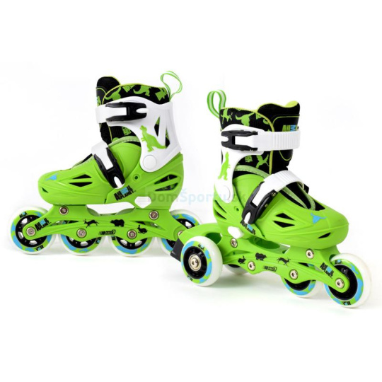 Kolieskové korčule nastaviteľné 2v1 SMJ sport Animal Planet (35-38)