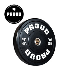 Olympijský kotúč PROUD TRAINING BUMPER PLATE BLACK 20 kg