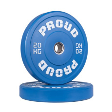 Olympijský kotúč PROUD TRAINING BUMPER PLATE RED 20 kg