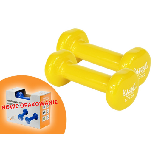 Set vinylových činiek Allright 2x 0,75kg Set vinylových činiek Allright 2x 0,75kg