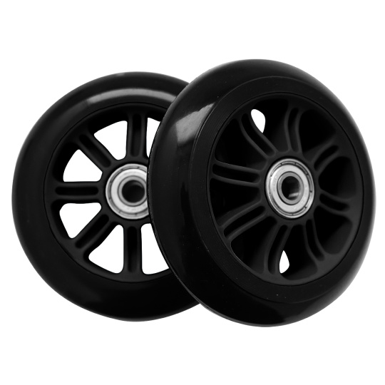 Kolieska PP ABEC-7 100MM PU- čierne- set 2 ks