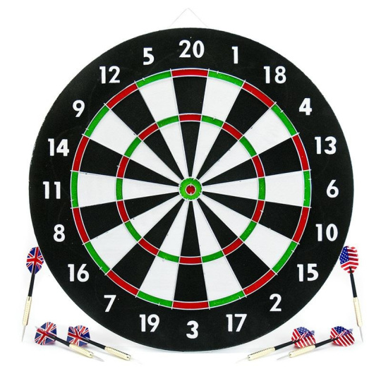 Obojstranný terč na šípky