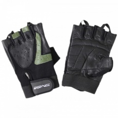 Fitness rukavice SportVida zeleno-čierne XL
