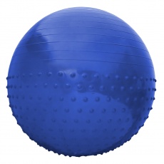 Gymnastická lopta Sportvida 65 cm s výčnelkami ANTI BURST modrá