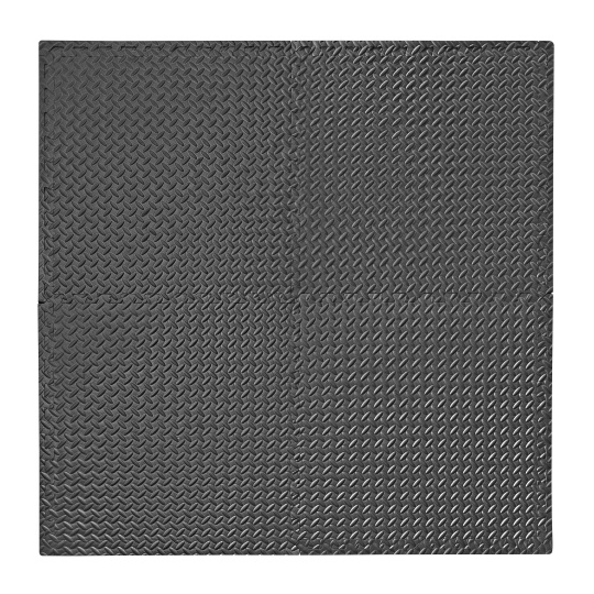 Podložka na cvičenie - Tatami Puzzle 4ks bal. 60 x 60 x 1 cm 4Fizjo čierna