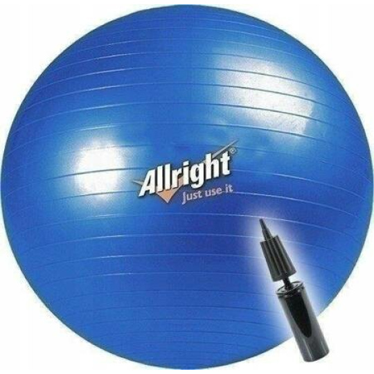 Gymnastický balón Allright 65cm - modrý