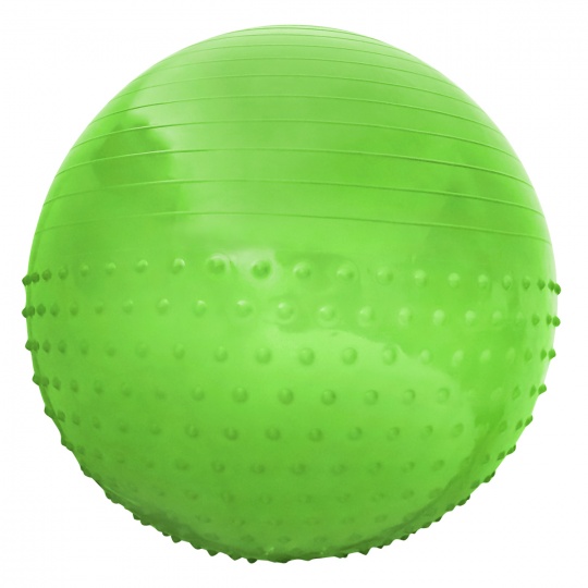 Gymnastická lopta Sportvida 55 cm s výčnelkami ANTI BURST zelený