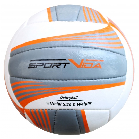 Volejbalová lopta Sportvida Beach Grey veľkosť 5