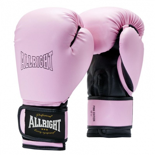 Ružové boxerské rukavice LIMITED EDITION ALLRIGHT HOLLAND s veľkosťou 10oz