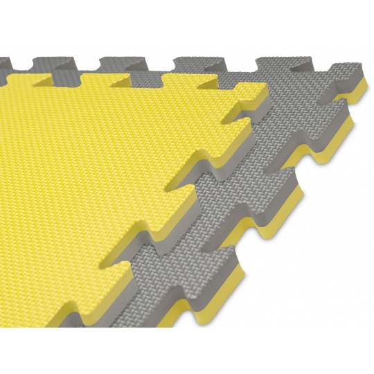 Tatami puzzle 100 x 100 x 2 cm žlto-šedé